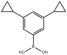 (3,5-二环丙基苯基)硼酸 结构式