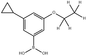 3-Cyclopropyl-5-(ethoxy-d5)-phenylboronic acid 结构式