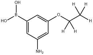 3-Amino-5-(ethoxy-d5)-phenylboronic acid 结构式
