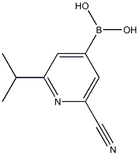 2-(iso-Propyl)-6-cyanopyridine-4-boronic acid 结构式