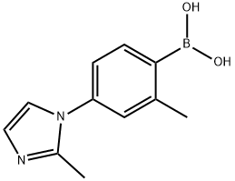 2-Methyl-4-(2-methylimidazol-1-yl)phenylboronic acid 结构式