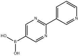 (2-(pyridin-3-yl)pyrimidin-5-yl)boronic acid 结构式