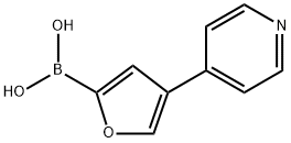 4-(Pyridin-4-yl)furan-2-boronic acid 结构式