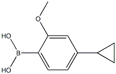 (4-环丙基-2-甲氧基苯基)硼酸 结构式