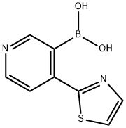 4-(Thiazol-2-yl)pyridine-2-boronic acid 结构式