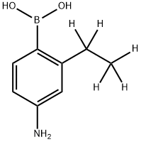 4-Amino-2-(ethyl-d5)-phenylboronic acid 结构式