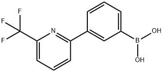 3-(6-Trifluoromethylpyridin-2-yl)phenylboronic acid 结构式