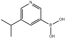 (5-异丙基吡啶-3-基)硼酸 结构式