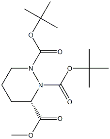 1,2-二叔丁基3-甲基(S)-四氢哒嗪-1,2,3-三羧酸酯 结构式