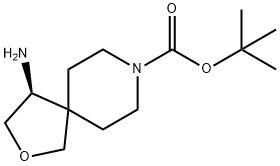 tert-Butyl (S)-4-amino-2-oxa-8-azaspiro[4.5]decane-8-carboxylate 结构式