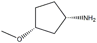 (1S,3R)-3-甲氧基环戊烷-1-胺 结构式