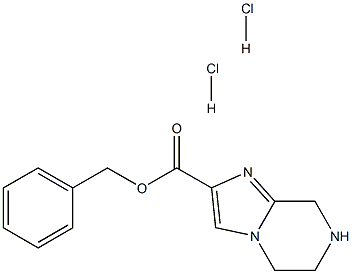 benzyl 5H,6H,7H,8H-imidazo[1,2-a]pyrazine-2-carboxylate dihydrochloride 结构式