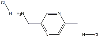 1-(5-methylpyrazin-2-yl)methanamine dihydrochloride 结构式