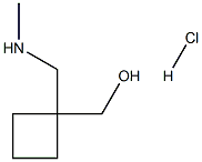 1-[(Methylamino)methyl]-cyclobutanemethanol hydrochloride 结构式