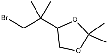 4-(2-Bromo-1,1-dimethyl-ethyl)-2,2-dimethyl-1,3dioxolane 结构式