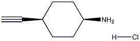 cis-4-ethynylcyclohexan-1-amine hydrochloride 结构式