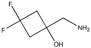 1-(氨基甲基)-3,3-二氟环丁-1-醇 结构式