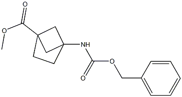 benzyl 4-(methoxycarbonyl)bicyclo[2.1.1]hexan-1-ylcarbamate 结构式