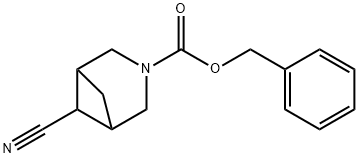 benzyl 6-cyano-3-azabicyclo[3.1.1]heptane-3-carboxylate 结构式