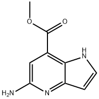 5-氨基-1H-吡咯并[3,2-B]吡啶-7-羧酸甲酯 结构式