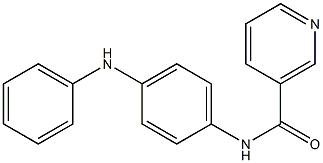 N-(4-anilinophenyl)nicotinamide 结构式