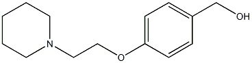{4-[2-(piperidin-1-yl)ethoxy]phenyl}methanol 结构式