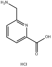 6-氨甲基吡啶-2-羧酸二盐酸盐 结构式