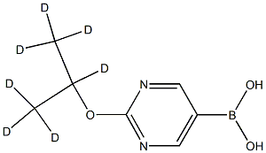 (2-((propan-2-yl-d7)oxy)pyrimidin-5-yl)boronic acid 结构式