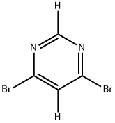 4,6-dibromopyrimidine-2,5-d2 结构式