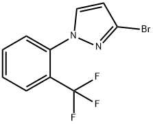 3-溴-1-(2-三氟甲基苯基)吡唑 结构式