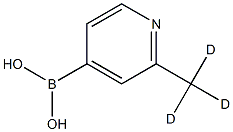 (2-(methyl-d3)pyridin-4-yl)boronic acid 结构式