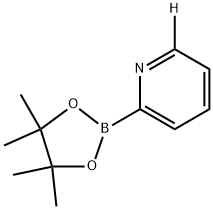 2-(4,4,5,5-tetramethyl-1,3,2-dioxaborolan-2-yl)pyridine-6-d 结构式