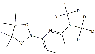 N,N-bis(methyl-d3)-6-(4,4,5,5-tetramethyl-1,3,2-dioxaborolan-2-yl)pyridin-2-amine 结构式