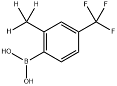 (2-(methyl-d3)-4-(trifluoromethyl)phenyl)boronic acid 结构式