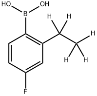 (2-(ethyl-d5)-4-fluorophenyl)boronic acid 结构式