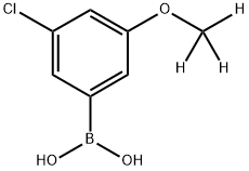 (3-chloro-5-(methoxy-d3)phenyl)boronic acid 结构式