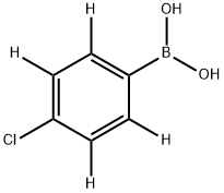 (4-chlorophenyl-2,3,5,6-d4)boronic acid 结构式