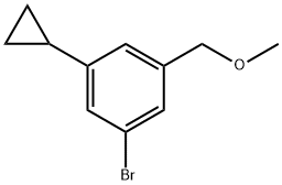 1-bromo-3-cyclopropyl-5-(methoxymethyl)benzene 结构式