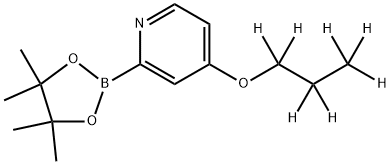 4-(propoxy-d7)-2-(4,4,5,5-tetramethyl-1,3,2-dioxaborolan-2-yl)pyridine 结构式