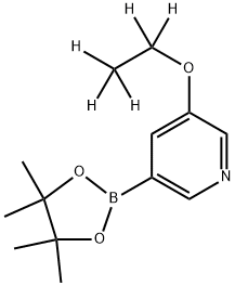 3-(ethoxy-d5)-5-(4,4,5,5-tetramethyl-1,3,2-dioxaborolan-2-yl)pyridine 结构式