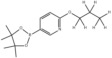 2-(propoxy-d7)-5-(4,4,5,5-tetramethyl-1,3,2-dioxaborolan-2-yl)pyridine 结构式