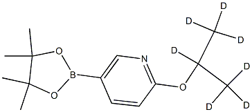 2-((propan-2-yl-d7)oxy)-5-(4,4,5,5-tetramethyl-1,3,2-dioxaborolan-2-yl)pyridine 结构式