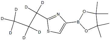 2-(propyl-d7)-4-(4,4,5,5-tetramethyl-1,3,2-dioxaborolan-2-yl)thiazole 结构式