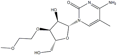 3'-O-(2-Methoxyethyl)-5-methylcytidine 结构式