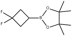 2-(3,3-二氟环丁基)-4,4,5,5-四甲基-1,3,2-二氧杂硼烷 结构式