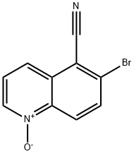 6-BROMO-5-QUINOLINECARBONITRILE 1-OXIDE 结构式