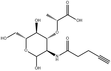 CLICK N-ACETYLMURAMIC ACID - ALKYNE 结构式