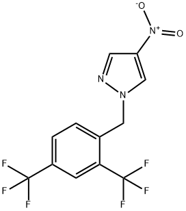 1-(2,4-bis(trifluoromethyl)benzyl)-4-nitro-1H-pyrazole 结构式