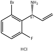 (1R)-1-(2-BROMO-6-FLUOROPHENYL)PROP-2-EN-1-AMINE HYDROCHLORIDE 结构式