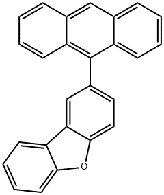 2-(蒽-9-基)二苯并[A,D]呋喃 结构式
